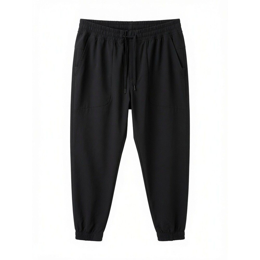 Lululemon ABC Wool-Blend Joggers Mens XXL Black Textured Knit Pants LM5AN4S 29"